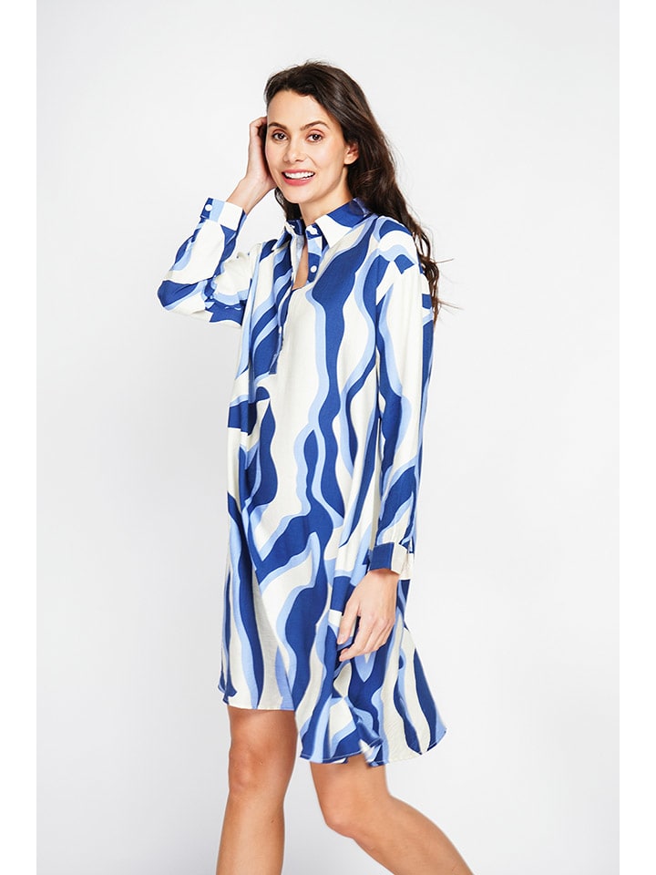 Платье до колена ASSUILI, белый/синий
Платье до колена ASSUILI, белый/синий