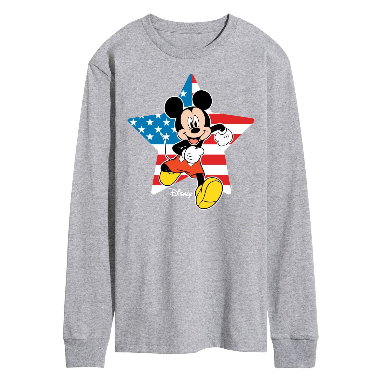 Мужская футболка Disney's Mickey Mouse с флагом США и длинным рукавом Licensed Character
Мужская футболка Disney's Mickey Mouse с флагом США и длинным рукавом Licensed Character