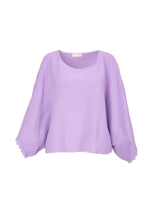 Короткая муслиновая блузка Mathilda из муслина большого размера с бохо-бордюром большого размера из хлопка одного размера Seasons Of April, сиреневый
Короткая муслиновая блузка Mathilda из муслина большого размера с бохо-бордюром большого размера из хлопка одного размера Seasons Of April, сиреневый