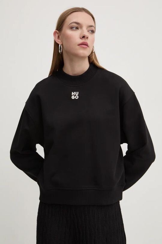 Хлопковая толстовка Hugo, черный
Хлопковая толстовка Hugo, черный