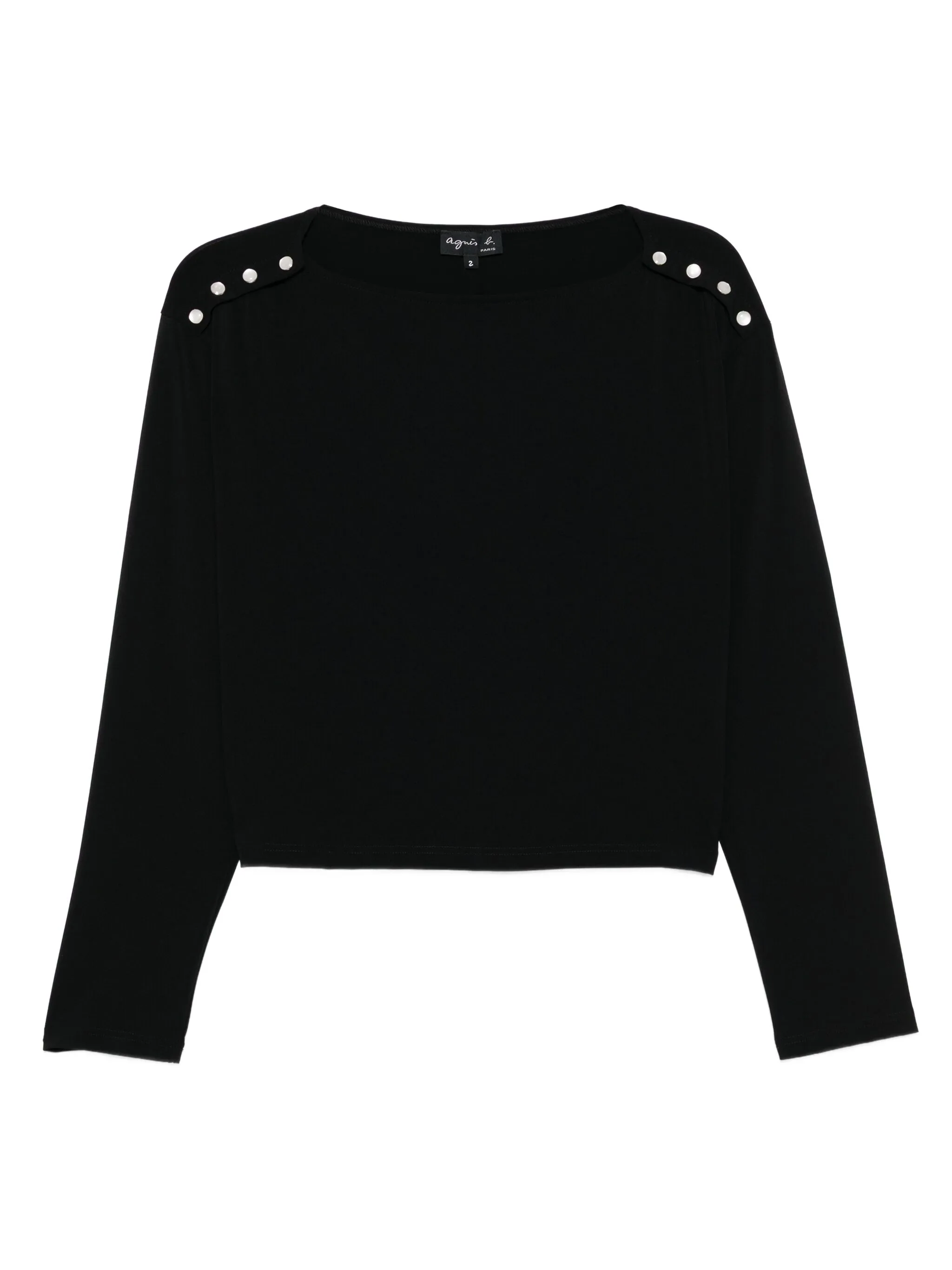 Креповый топ Agnès B., черный
Креповый топ Agnès B., черный