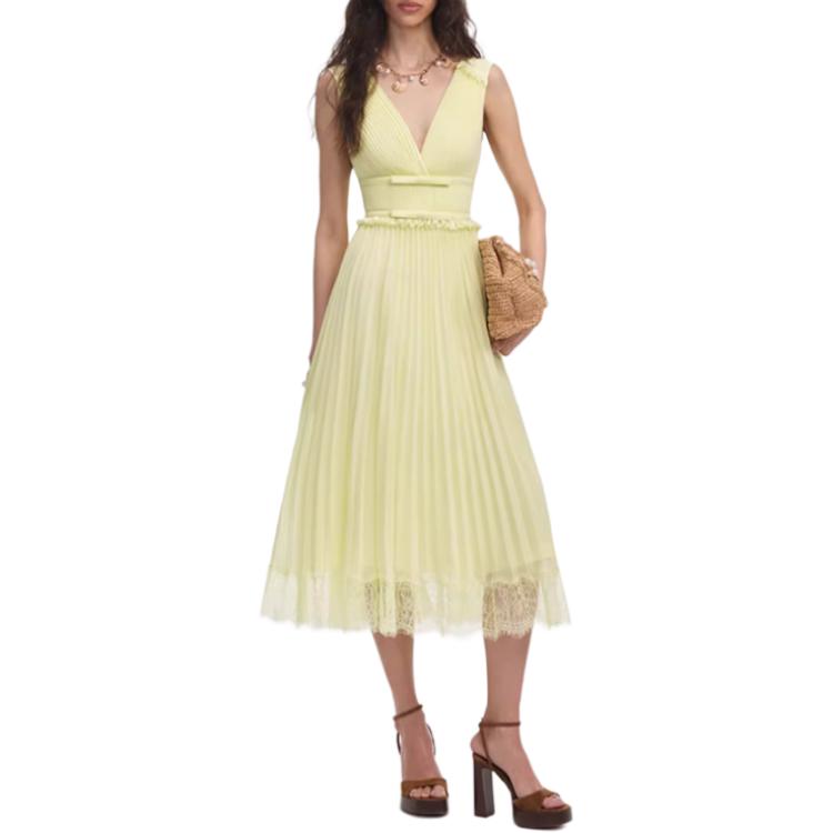 Женское платье без рукавов Self Portrait Self-portrait, желтый
Женское платье без рукавов Self Portrait Self-portrait, желтый