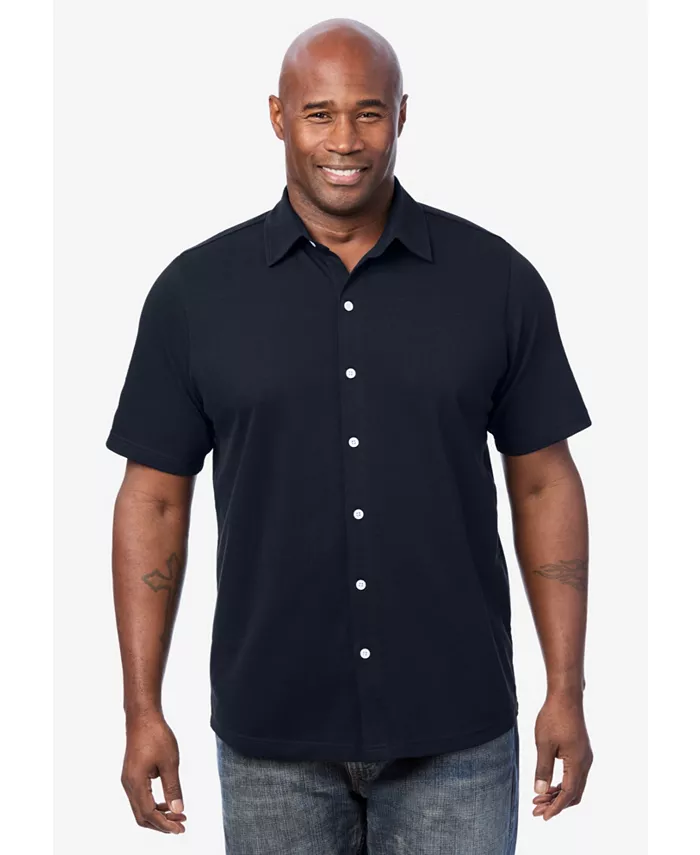 Мужская легкая эластичная рубашка на пуговицах из сетчатого пике KingSize, серый
Мужская легкая эластичная рубашка на пуговицах из сетчатого пике KingSize, серый