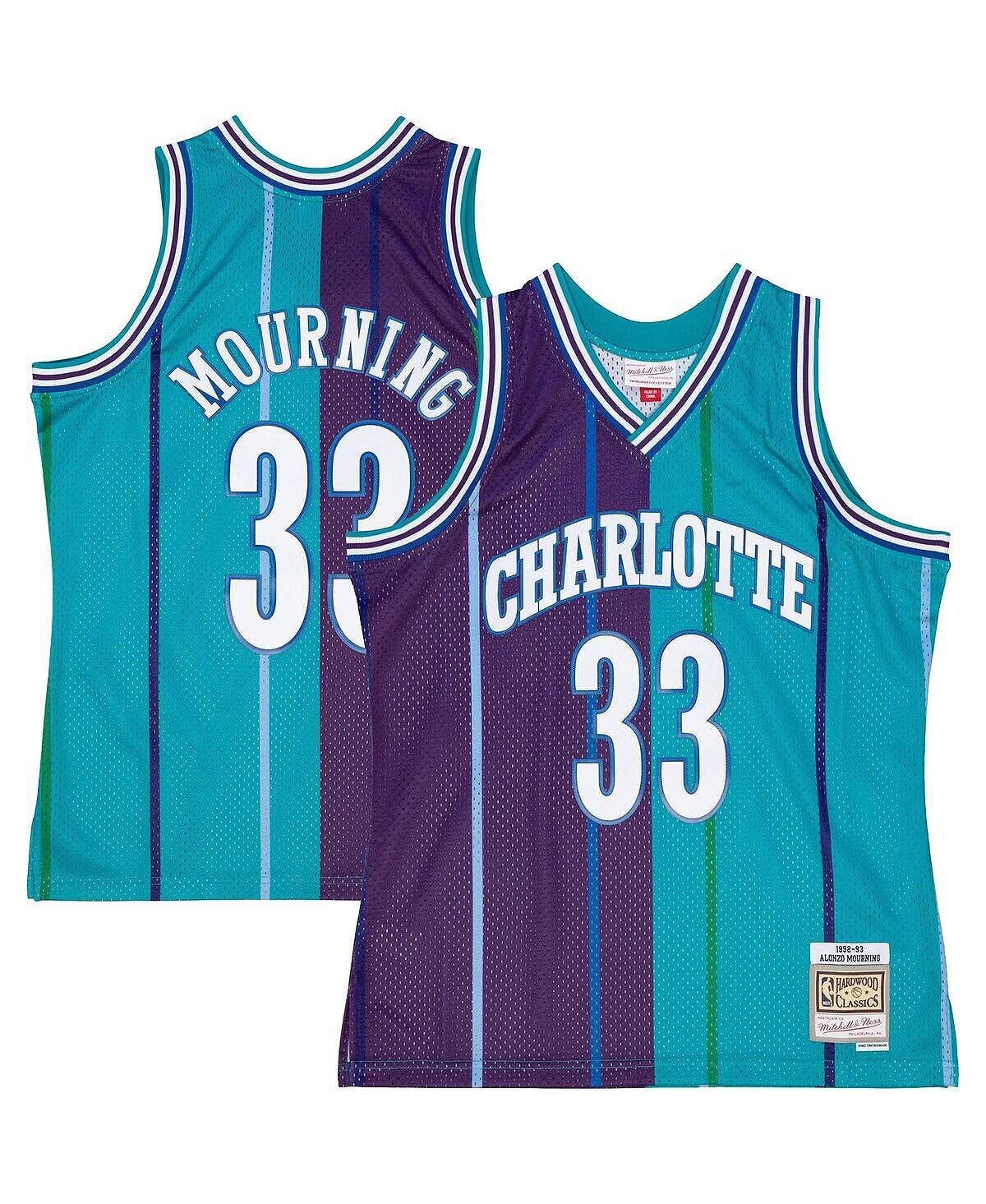 Мужская футболка alonzo mourning teal, purple charlotte hornets hardwood classics 1992-93 split swingman jersey Mitchell & Ness, мульти
Мужская футболка alonzo mourning teal, purple charlotte hornets hardwood classics 1992-93 split swingman jersey Mitchell & Ness, мульти