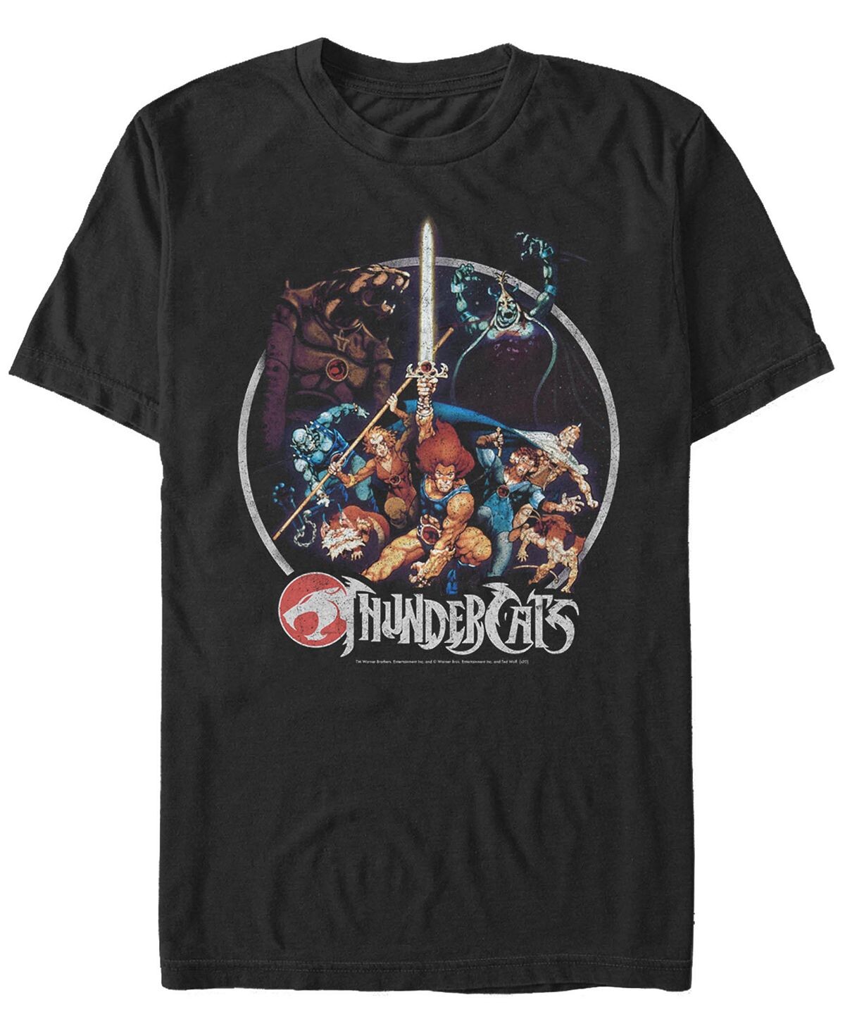 Мужская футболка с коротким рукавом thundercats thundercats в винтажном стиле с круглым плакатом Fifth Sun, черный
Мужская футболка с коротким рукавом thundercats thundercats в винтажном стиле с круглым плакатом Fifth Sun, черный