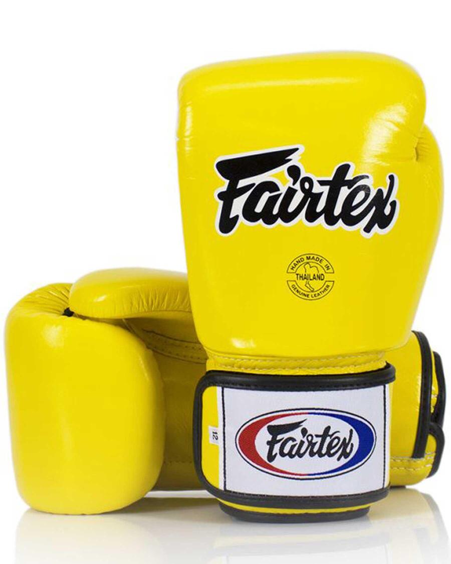 Боксерские перчатки Fairtex BGV1, желтые, 16 унций.
Боксерские перчатки Fairtex BGV1, желтые, 16 унций.