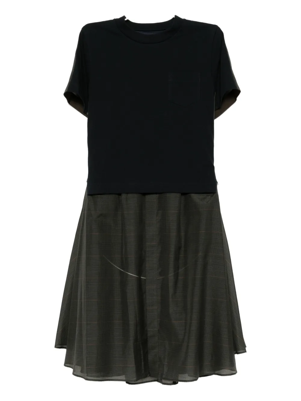 Лоскутное платье SACAI, синий 
Лоскутное платье SACAI, синий