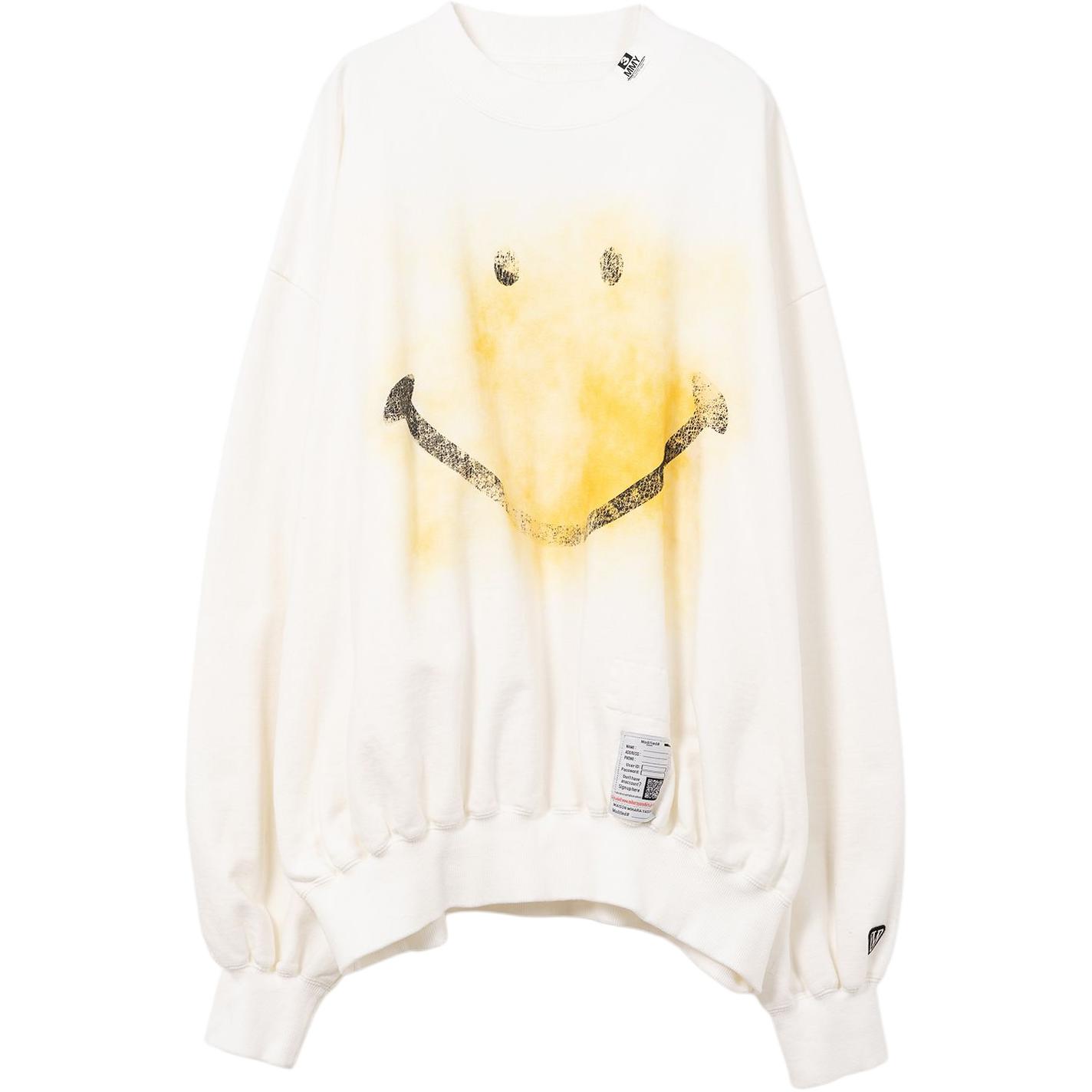 Свитшот с принтом Smiley Face Maison Mihara Yasuhiro, белый
Свитшот с принтом Smiley Face Maison Mihara Yasuhiro, белый