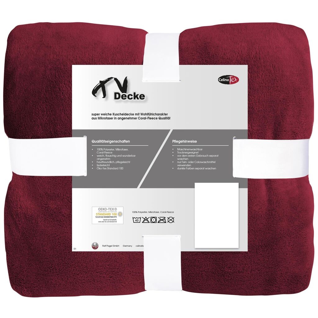 Плед под ТВ XXL мягкий плед 220х240 голубой полиэстер микрофибра коралловый флис 240г/м² CelinaTex, бордовый 
Плед под ТВ XXL мягкий плед 220х240 голубой полиэстер микрофибра коралловый флис 240г/м² CelinaTex, бордовый