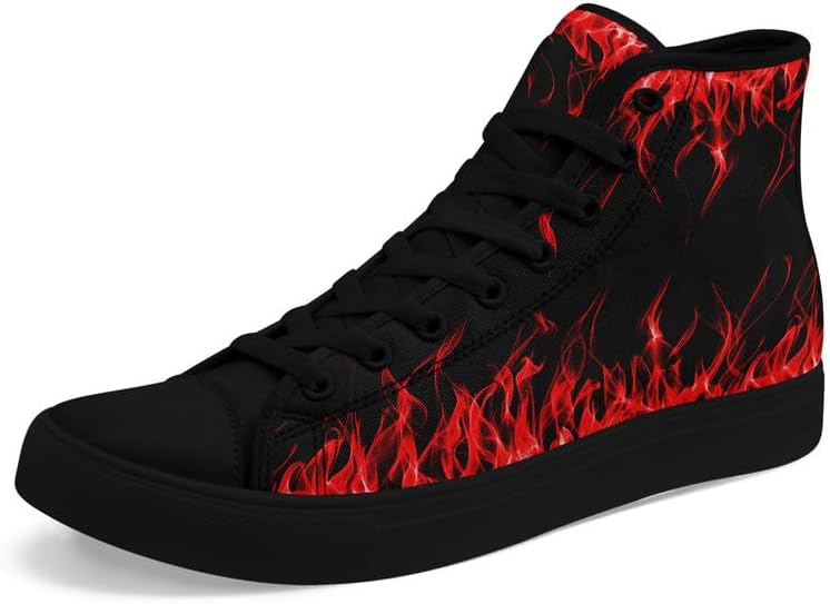 Крутые индивидуальные кроссовки Skull High Tops из холщовой ткани для мужчин и женщин, классические с шнуровкой, готический стиль, повседневные холщовые кроссовки Coolcustomize, Color8
Крутые индивидуальные кроссовки Skull High Tops из холщовой ткани для мужчин и женщин, классические с шнуровкой, готический стиль, повседневные холщовые кроссовки Coolcustomize, Color8