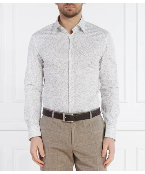 Рубашка h-hank-kent-c1-214 Slim fit Boss, белый 
Рубашка h-hank-kent-c1-214 Slim fit Boss, белый