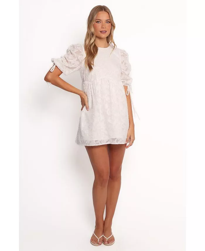 Женское мини-платье «Жизель» Petal and Pup, белый 
Женское мини-платье «Жизель» Petal and Pup, белый