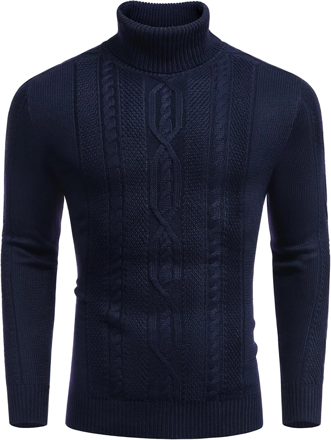 COOFANDY мужской водолазка Slim Fit Casual теплый свитер с витой вязкой
COOFANDY мужской водолазка Slim Fit Casual теплый свитер с витой вязкой