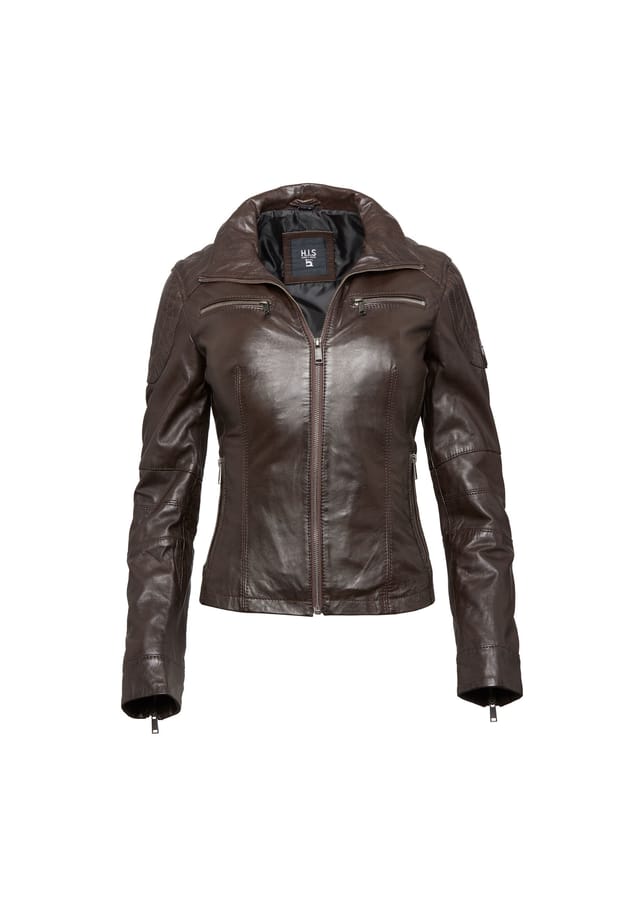 Кожаная куртка H.I.S, коричневый
Кожаная куртка H.I.S, коричневый