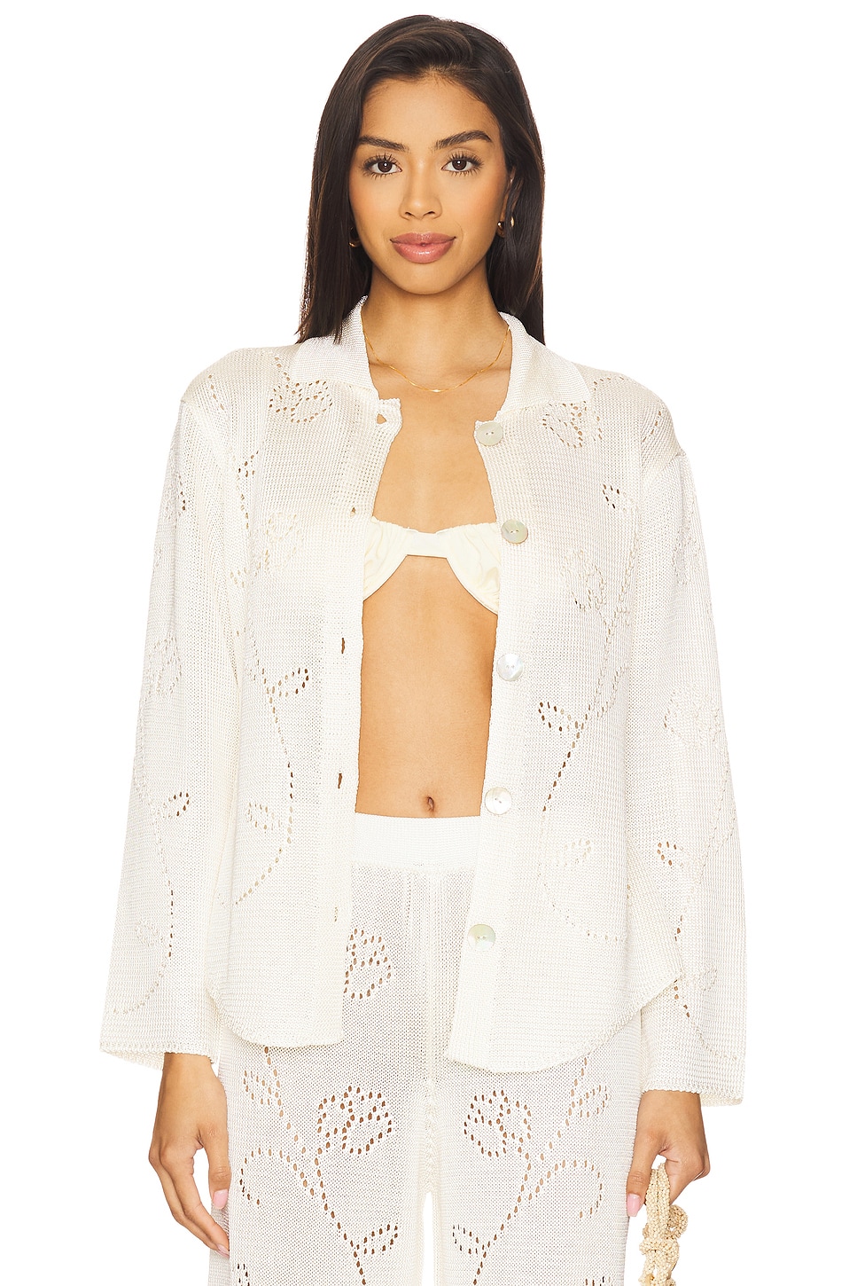 Длиннорукавная рубашка Ivy Calle Del Mar, natural 
Длиннорукавная рубашка Ivy Calle Del Mar, natural