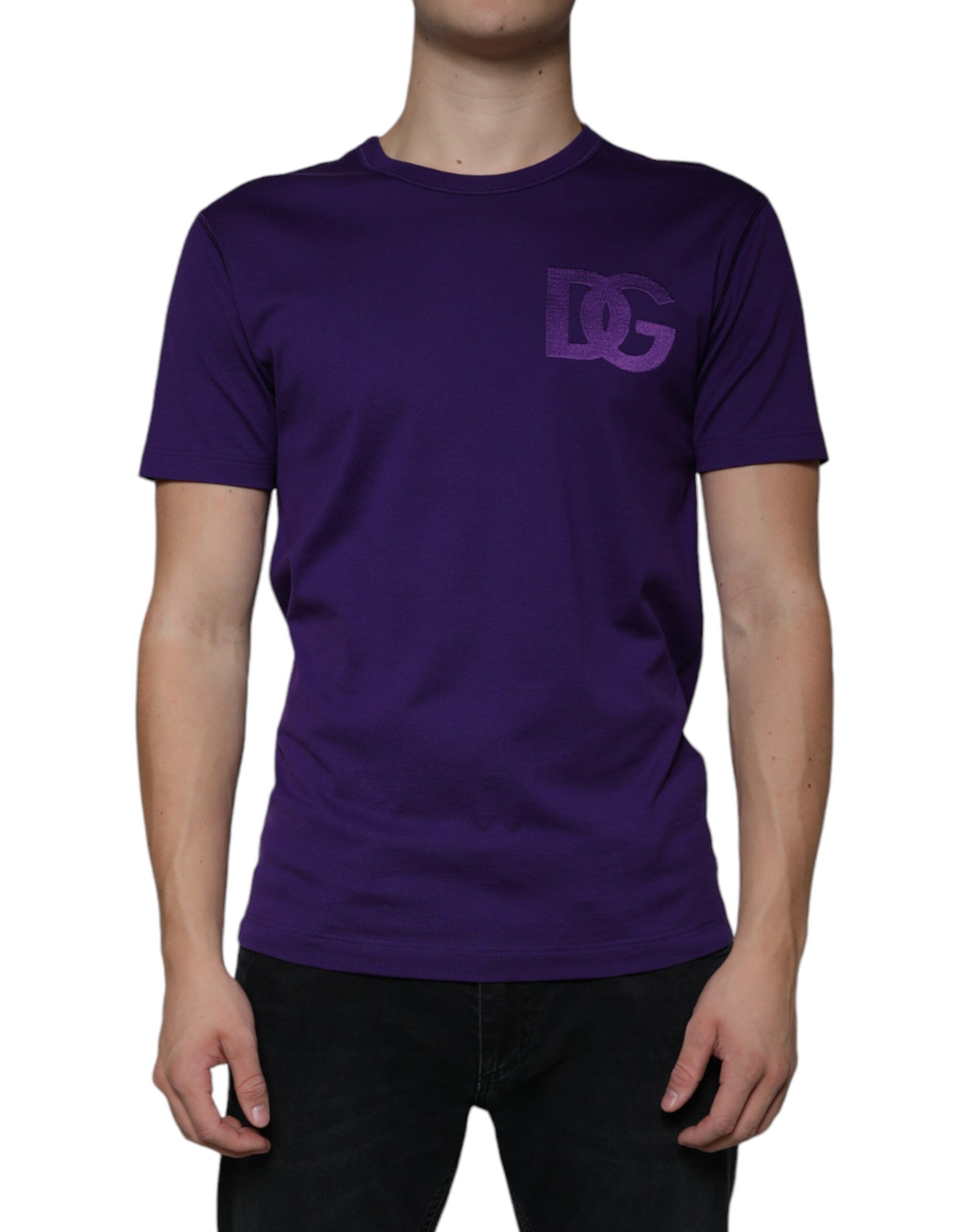 Футболка с круглым вырезом из хлопка с логотипом DG Purple Dolce & Gabbana, фиолетовый
Футболка с круглым вырезом из хлопка с логотипом DG Purple Dolce & Gabbana, фиолетовый