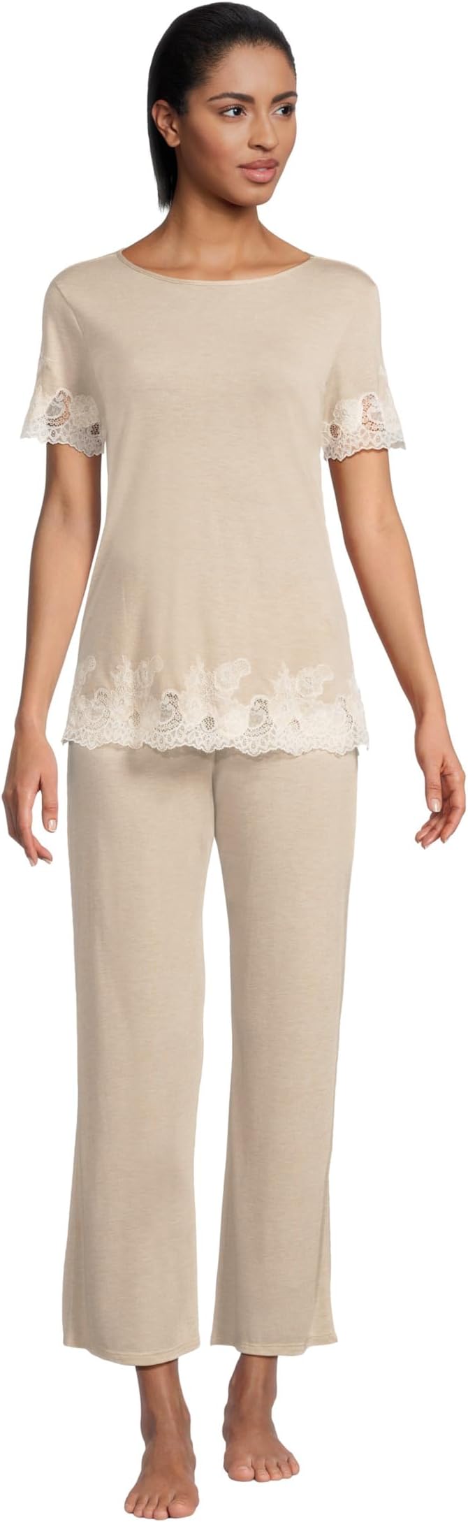 Пижама Natori Luxe Shangri-La Short Sleeve PJ Set, цвет Heather Cashmere
Пижама Natori Luxe Shangri-La Short Sleeve PJ Set, цвет Heather Cashmere