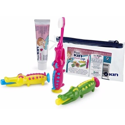 Детская дорожная щетка с пастой 25 мл, Kin 
Детская дорожная щетка с пастой 25 мл, Kin
