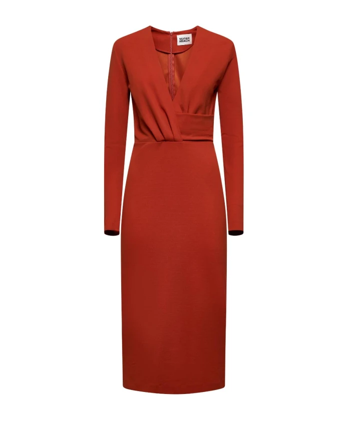 Платье миди с оборками Silvian Heach, красный
Платье миди с оборками Silvian Heach, красный