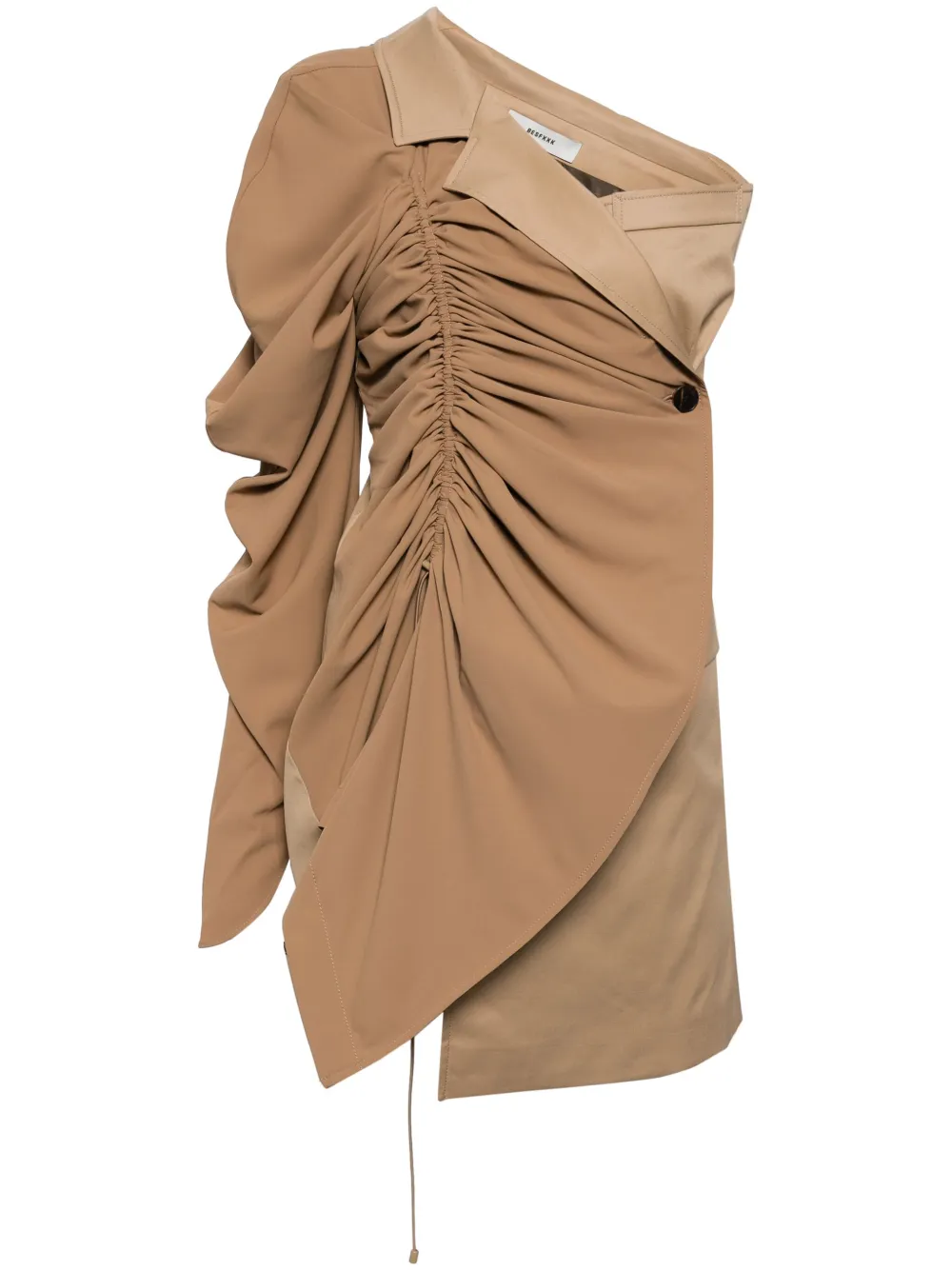 Платье мини асимметричного кроя Besfxxk, нейтральный
Платье мини асимметричного кроя Besfxxk, нейтральный