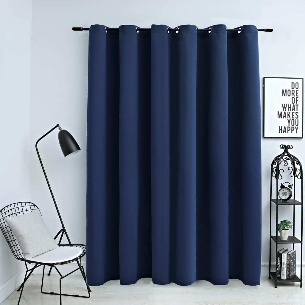 Штора блэкаут с металлическими люверсами черная 290 х 245 см DKD HOME DECOR, синий
Штора блэкаут с металлическими люверсами черная 290 х 245 см DKD HOME DECOR, синий