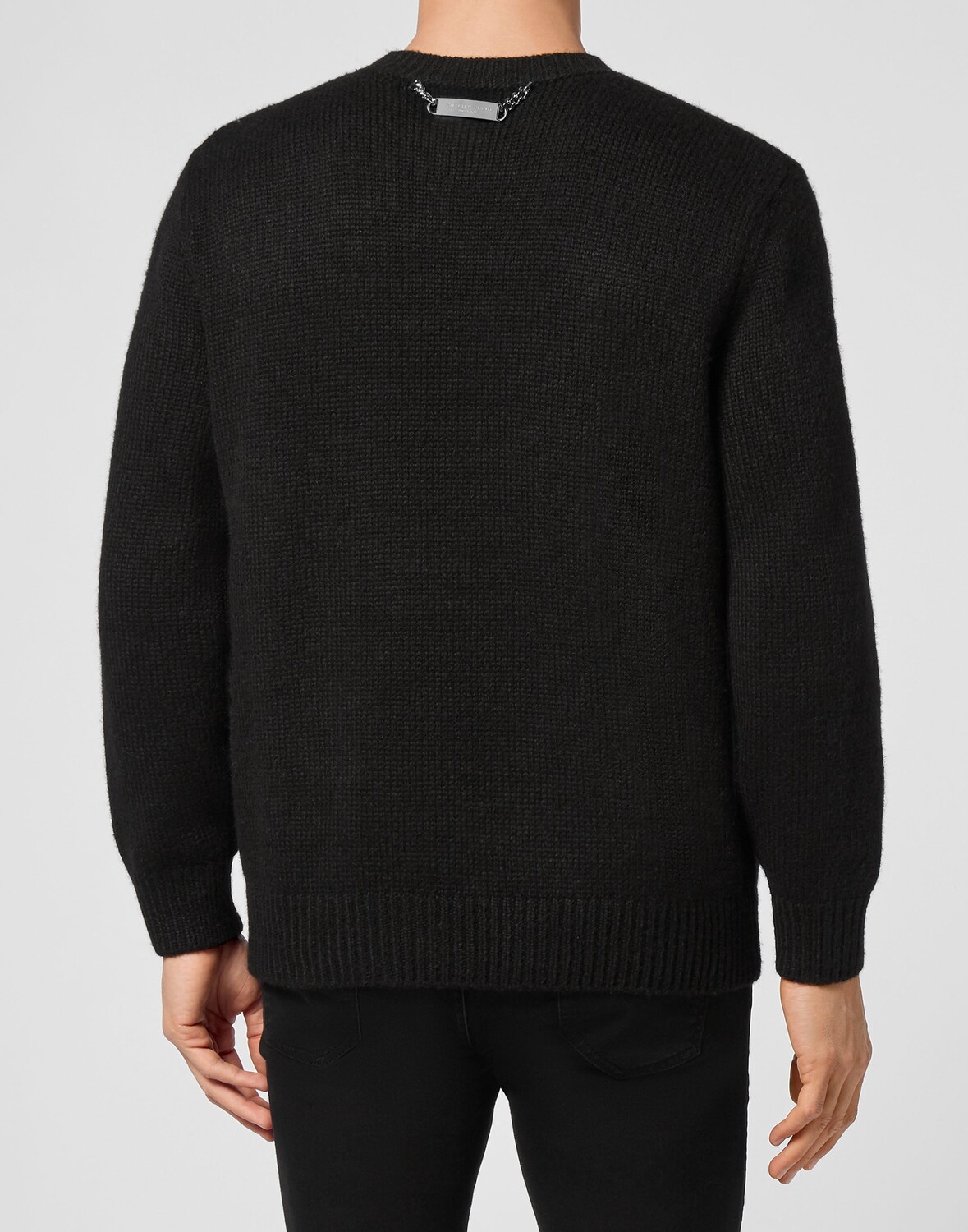 Шерстяной жаккардовый пуловер с вышивкой и круглым вырезом LS Teddy Bear Philipp Plein, черный
Шерстяной жаккардовый пуловер с вышивкой и круглым вырезом LS Teddy Bear Philipp Plein, черный