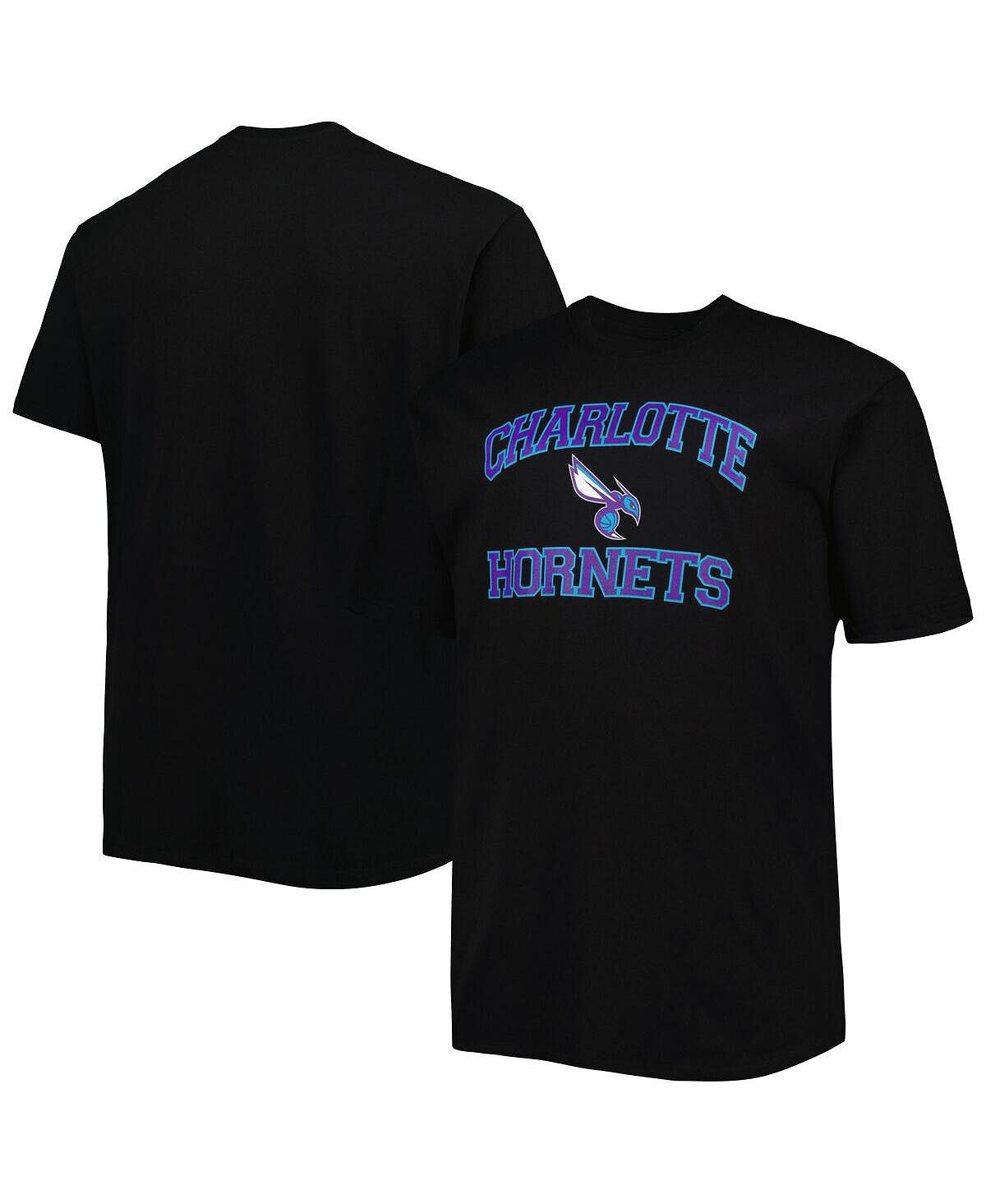 Мужская черная футболка charlotte hornets big and tall heart and soul Profile, черный
Мужская черная футболка charlotte hornets big and tall heart and soul Profile, черный