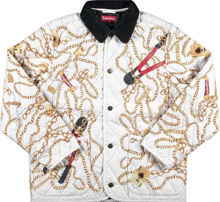 Куртка Supreme Chains Quilted Jacket 'White', белый
Куртка Supreme Chains Quilted Jacket 'White', белый