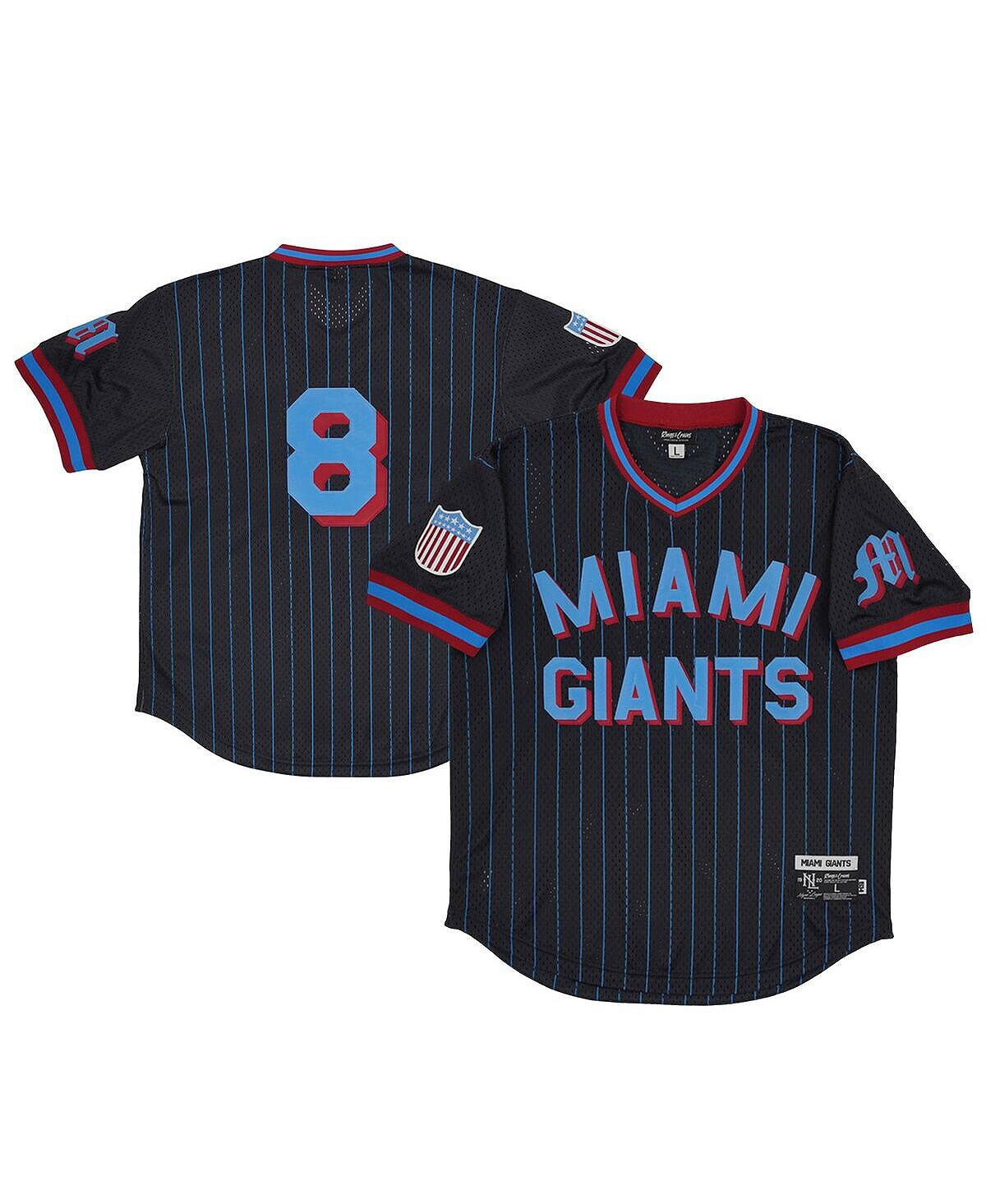 Мужской черный сетчатый джерси с v-образным вырезом № 8 Miami Giants Rings & Crwns
Мужской черный сетчатый джерси с v-образным вырезом № 8 Miami Giants Rings & Crwns