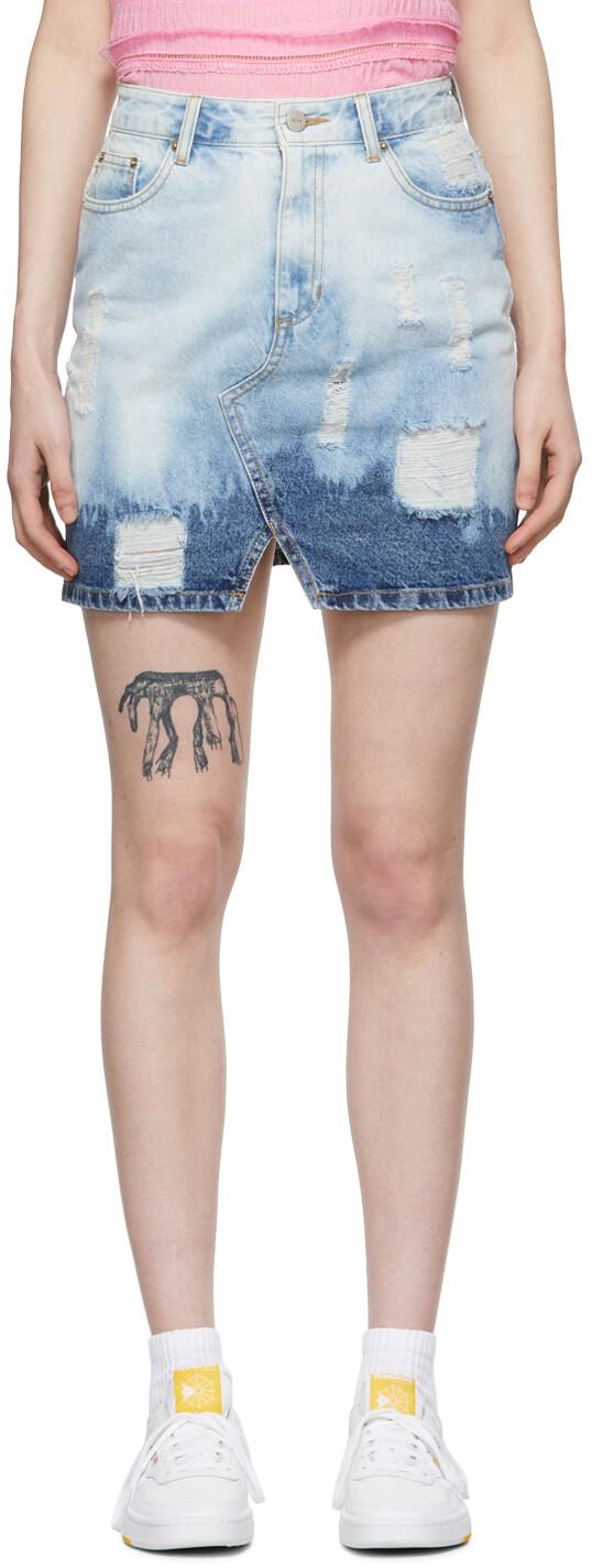 Синяя джинсовая мини-юбка SJYP
Синяя джинсовая мини-юбка SJYP