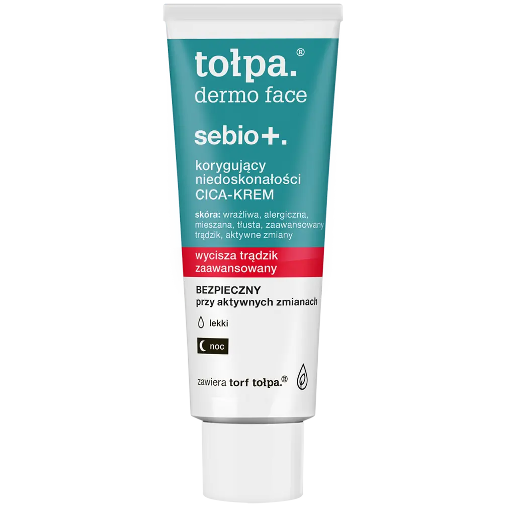 Tołpa Dermo Face Sebio+ корректирующий несовершенства CICA-CREAM, 40 мл
Tołpa Dermo Face Sebio+ корректирующий несовершенства CICA-CREAM, 40 мл