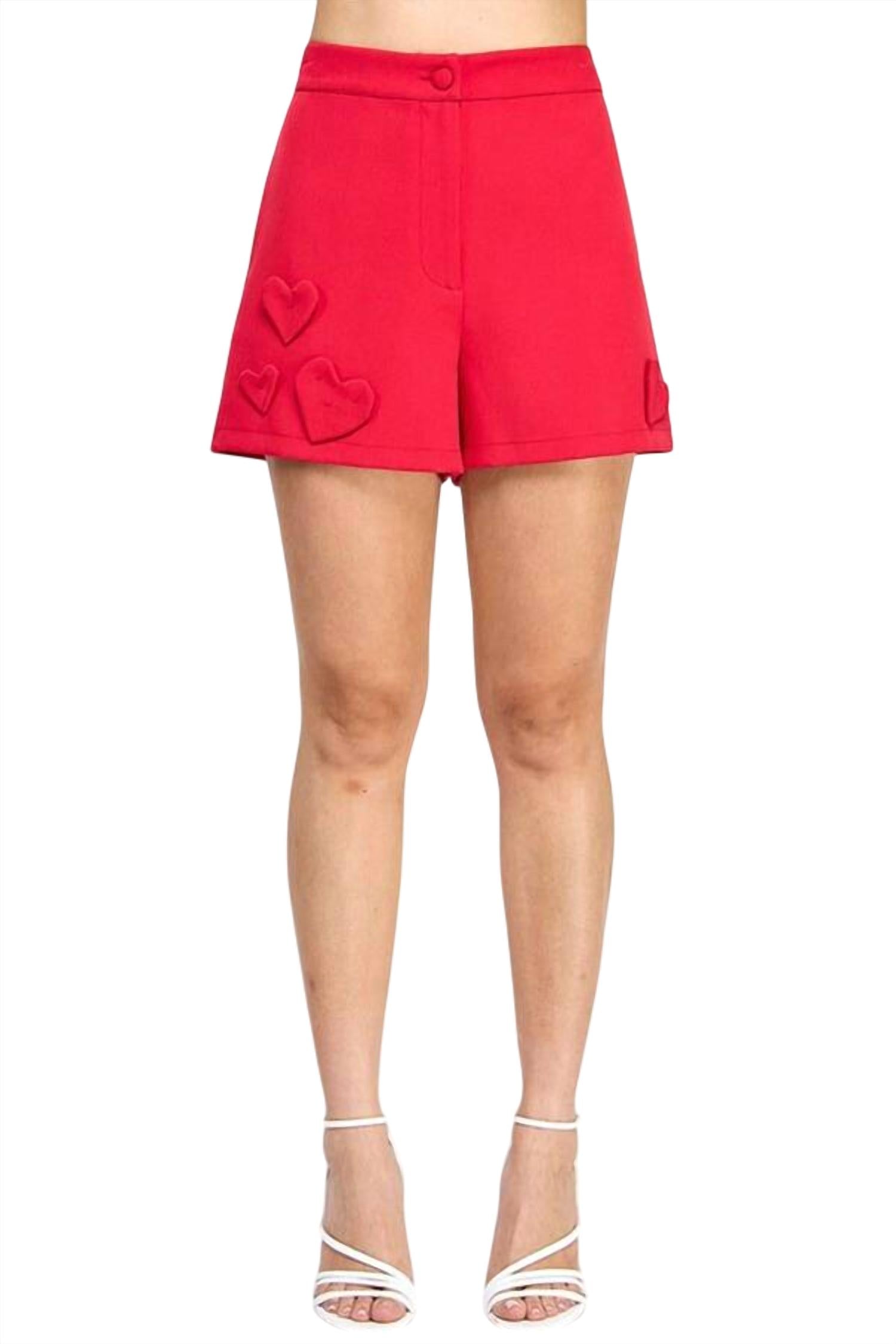Шорты Rosalia Hearts красные Milk & Honey 
Шорты Rosalia Hearts красные Milk & Honey