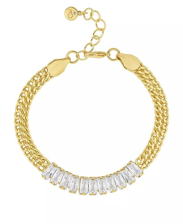 Браслет из кубического циркония багетной огранки And Now This, gold
Браслет из кубического циркония багетной огранки And Now This, gold