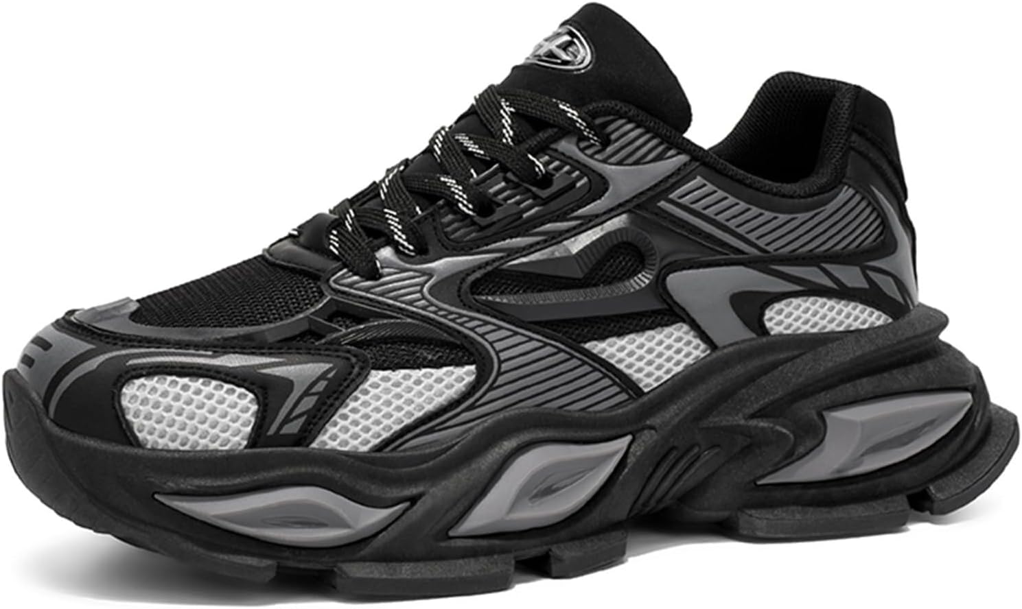 Мужские спортивные кроссовки на шнуровке с сетчатым верхом и круглым носком, амортизирующие, износостойкие, модные, для прогулок и отдыха Solastride, черный
Мужские спортивные кроссовки на шнуровке с сетчатым верхом и круглым носком, амортизирующие, износостойкие, модные, для прогулок и отдыха Solastride, черный