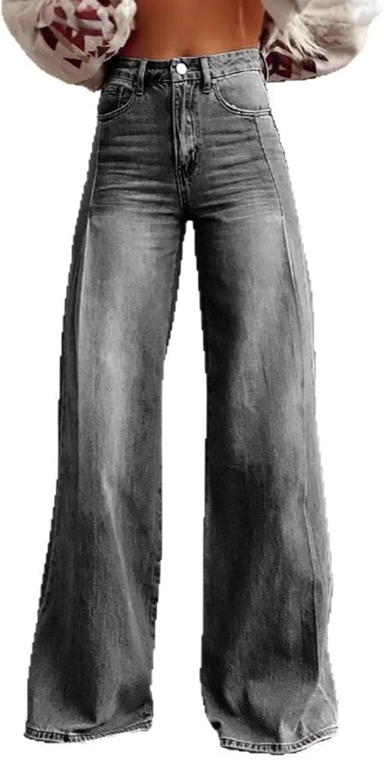 Женские мешковатые джинсы-клеш с высокой талией и эластичным поясом Baxtayel
Женские мешковатые джинсы-клеш с высокой талией и эластичным поясом Baxtayel