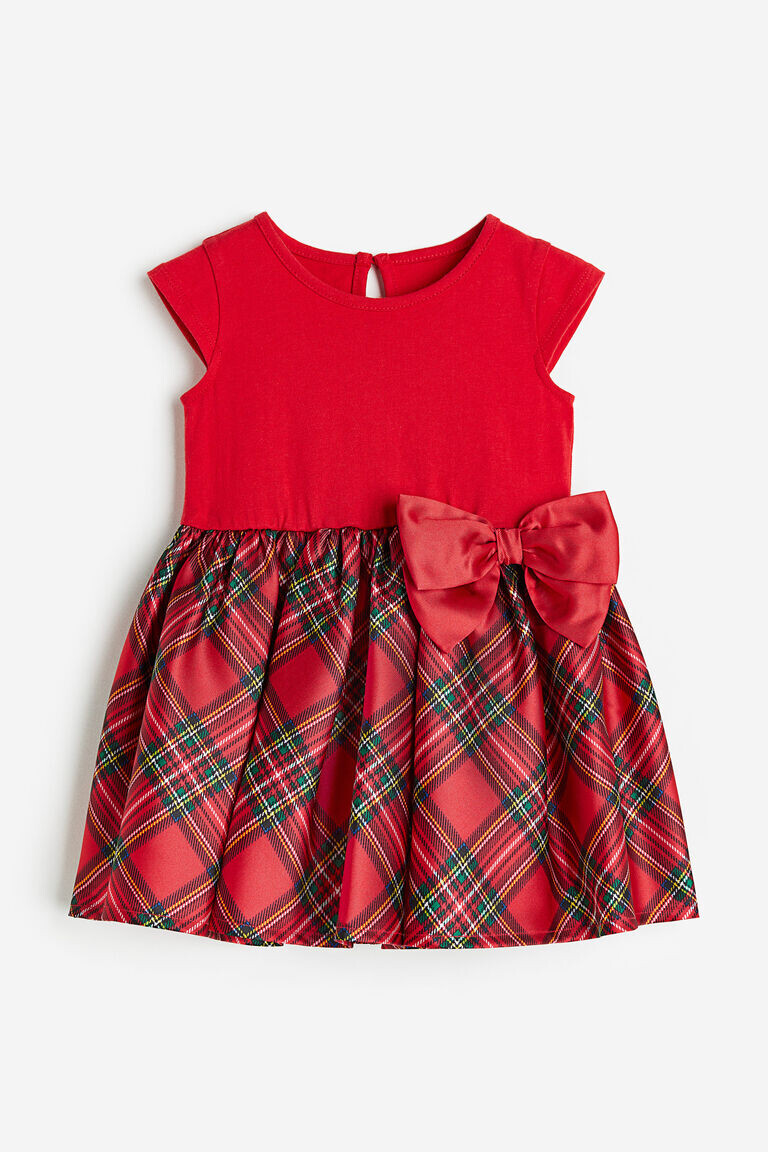 Платье с бантом и принтом H&M, красный
Платье с бантом и принтом H&M, красный