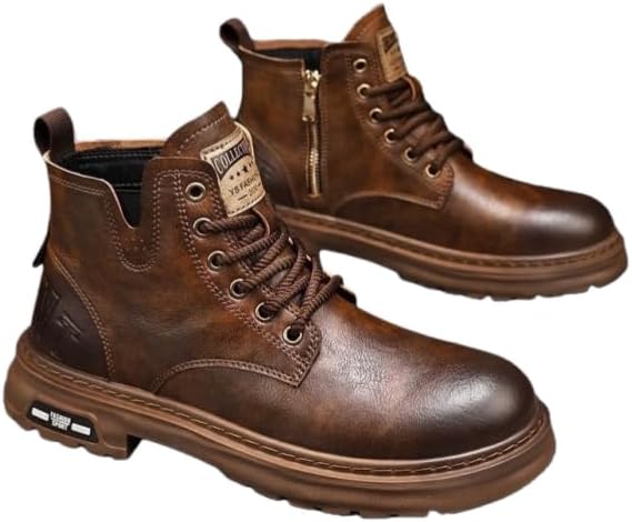 Модные мужские повседневные кроссовки средней высоты в стиле рабочей одежды, Универсальная обувь для подростков, верх из резины, застежка без шнурков, однотонные Minlaidian, кофейный
Модные мужские повседневные кроссовки средней высоты в стиле рабочей одежды, Универсальная обувь для подростков, верх из резины, застежка без шнурков, однотонные Minlaidian, кофейный