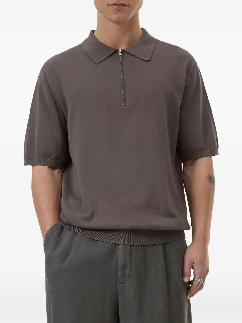 Рубашка поло с воротником на молнии Closed, серый
Рубашка поло с воротником на молнии Closed, серый