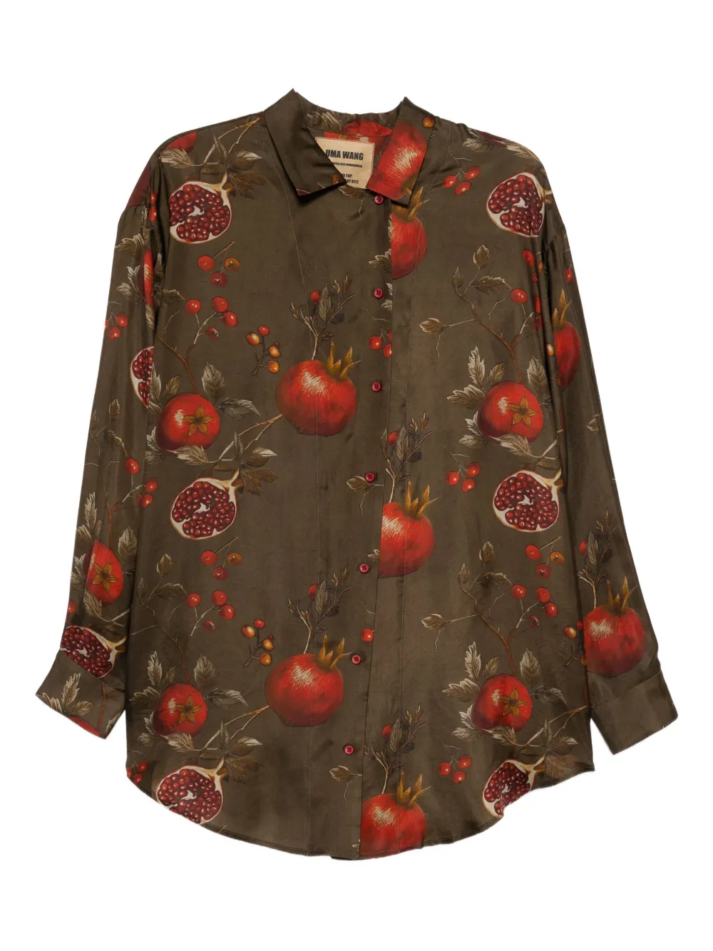 Рубашка с графичным принтом Uma Wang, коричневый
Рубашка с графичным принтом Uma Wang, коричневый