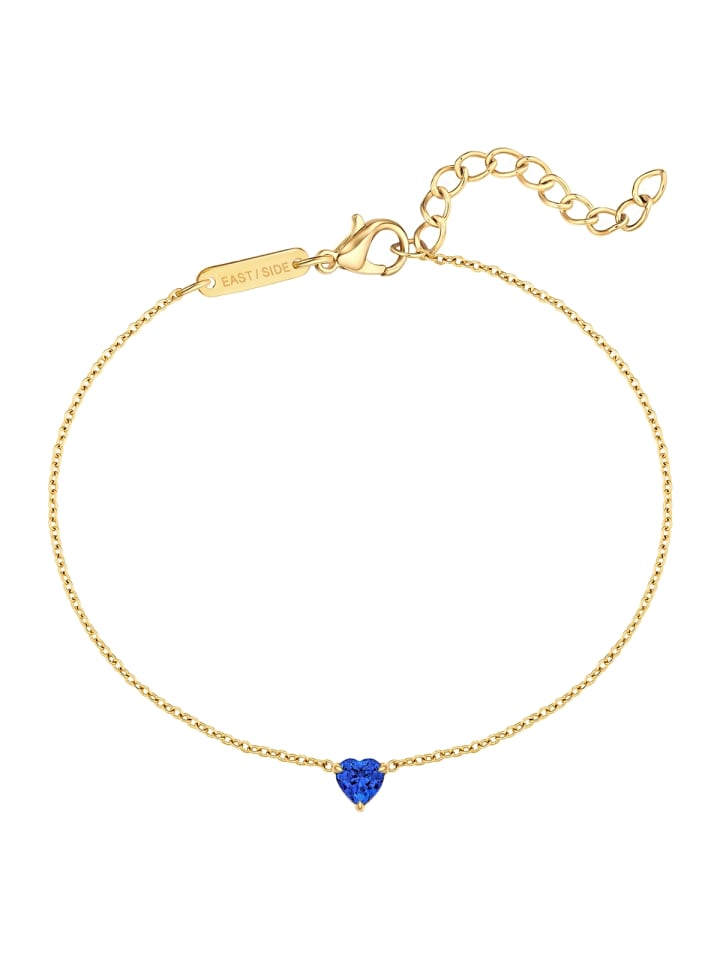 Eastside NY Браслет в форме сердца из нержавеющей стали с цирконами в оправе из желтого золота
Eastside NY Браслет в форме сердца из нержавеющей стали с цирконами в оправе из желтого золота