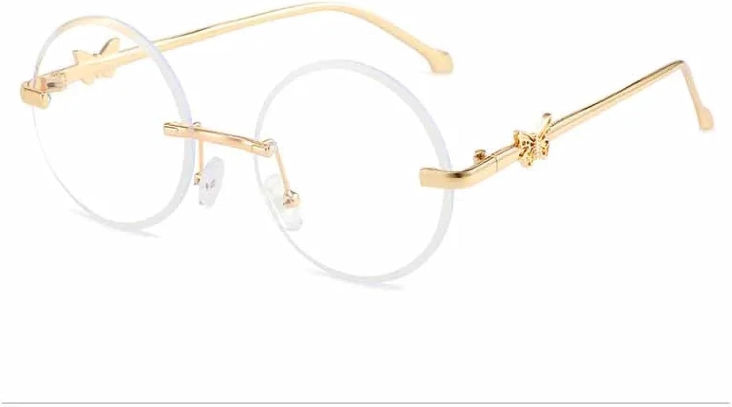 Винтажные круглые солнцезащитные очки без оправы для мужчин и женщин, модный тренд, металлическая оправа, дорожные солнцезащитные очки с защитой от УФ-излучения UV400 TKKTLLT, Gold Clear
Винтажные круглые солнцезащитные очки без оправы для мужчин и женщин, модный тренд, металлическая оправа, дорожные солнцезащитные очки с защитой от УФ-излучения UV400 TKKTLLT, Gold Clear