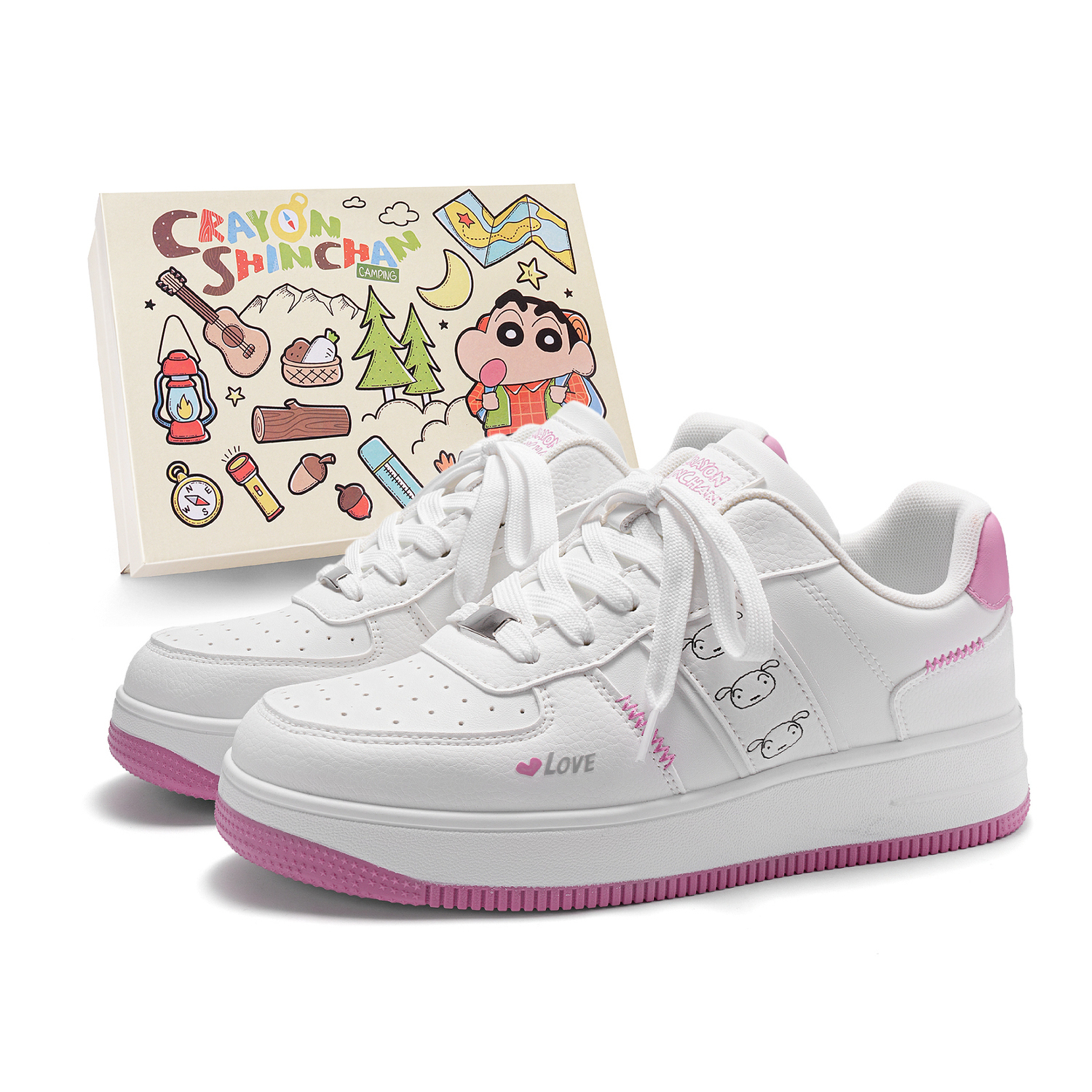 Crayon Shinchan Низкие скейтерские кроссовки унисекс - розовый цвет сакуры, цвет Cherry Blossom Pink
Crayon Shinchan Низкие скейтерские кроссовки унисекс - розовый цвет сакуры, цвет Cherry Blossom Pink