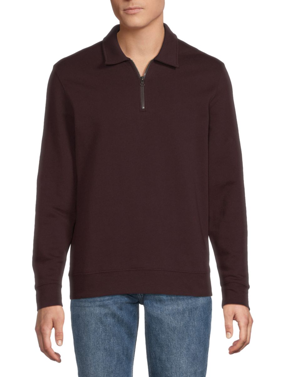 Пуловер на молнии из французского трикотажа Vince, цвет Pinot Vino
Пуловер на молнии из французского трикотажа Vince, цвет Pinot Vino