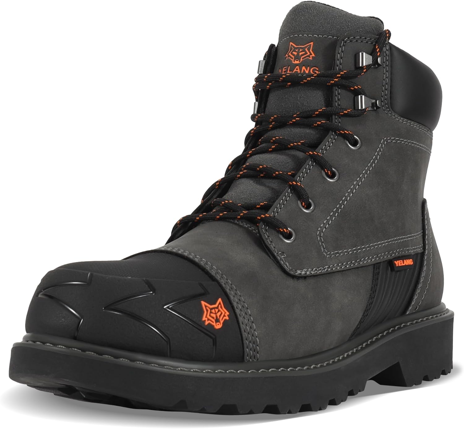 Мужские ботинки Yelang с металлическим носком, противоскользящие, проколоустойчивые утилитарные ботинки высотой 15 см для промышленного строительства и работы на улице, серый
Мужские ботинки Yelang с металлическим носком, противоскользящие, проколоустойчивые утилитарные ботинки высотой 15 см для промышленного строительства и работы на улице, серый