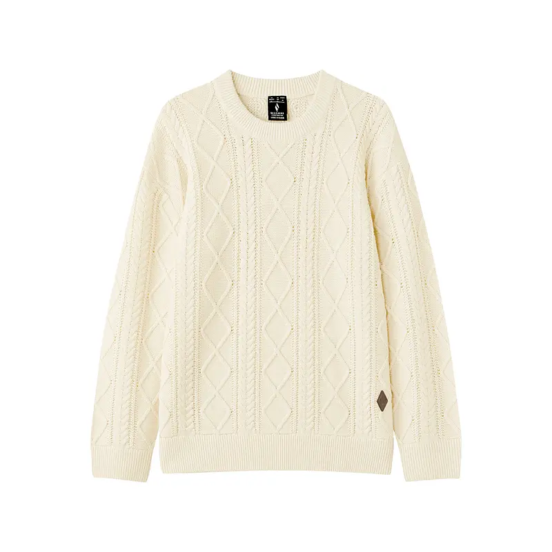 Свитер мужской Skechers миндально-молочный белый 
Свитер мужской Skechers миндально-молочный белый