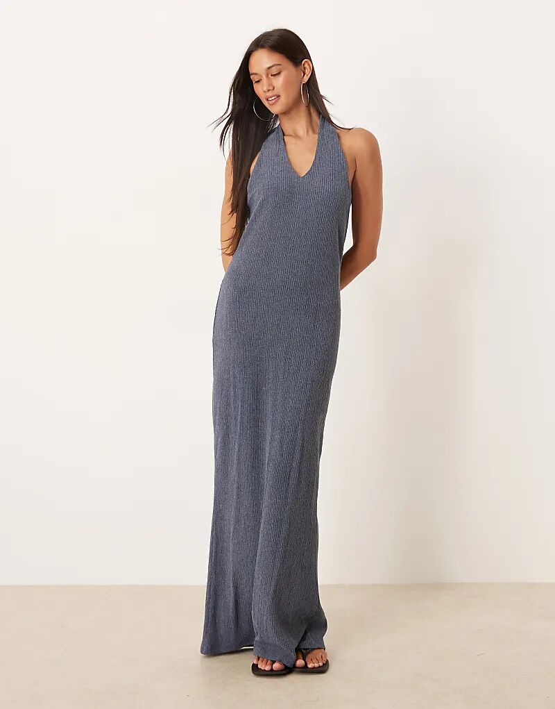 Асимметричное платье макси с бретельками через шею ASOS DESIGN темно-синего цвета
Асимметричное платье макси с бретельками через шею ASOS DESIGN темно-синего цвета