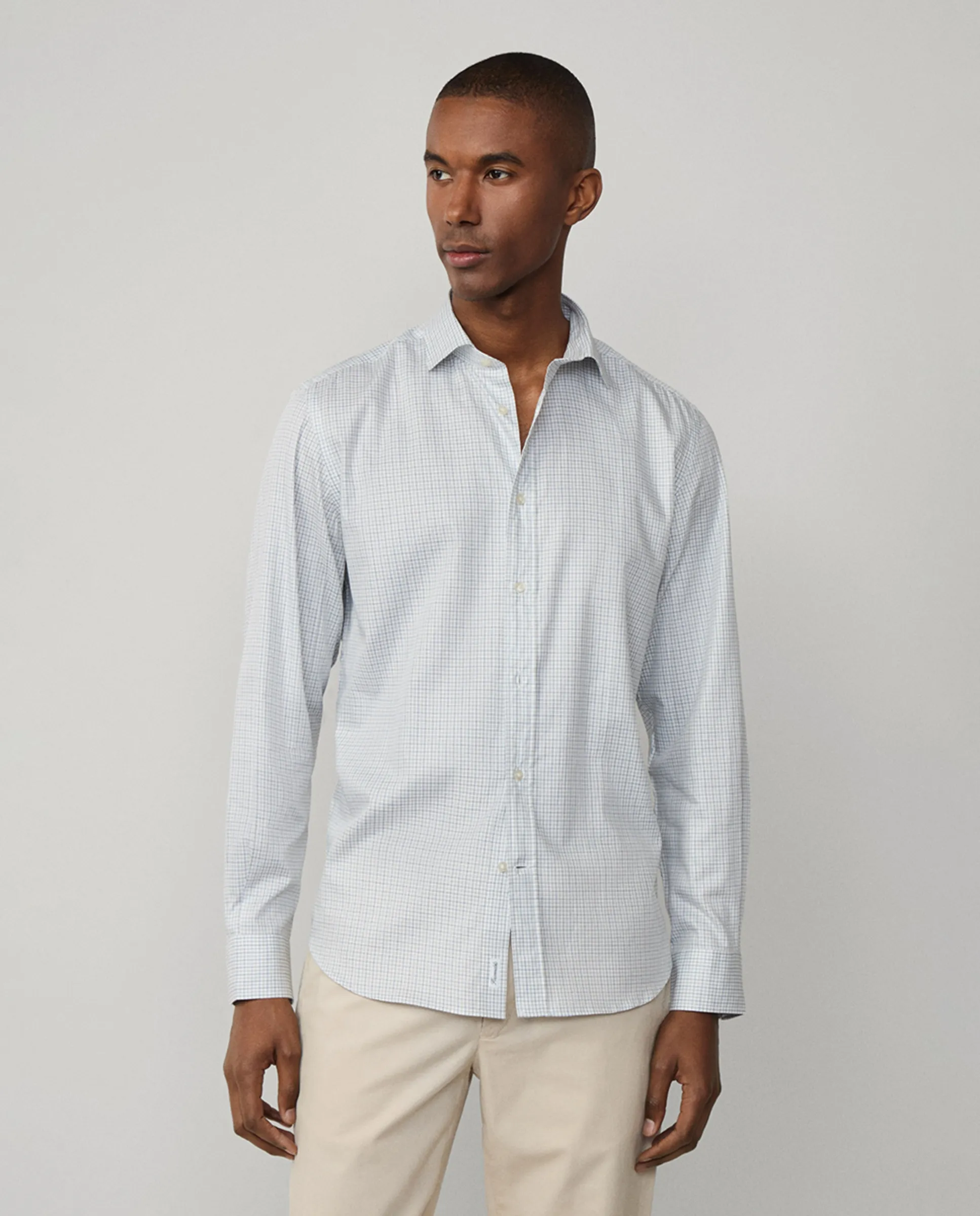 Мужская хлопковая рубашка в мелкую клетку клубного кроя Façonnable, зеленый
Мужская хлопковая рубашка в мелкую клетку клубного кроя Façonnable, зеленый