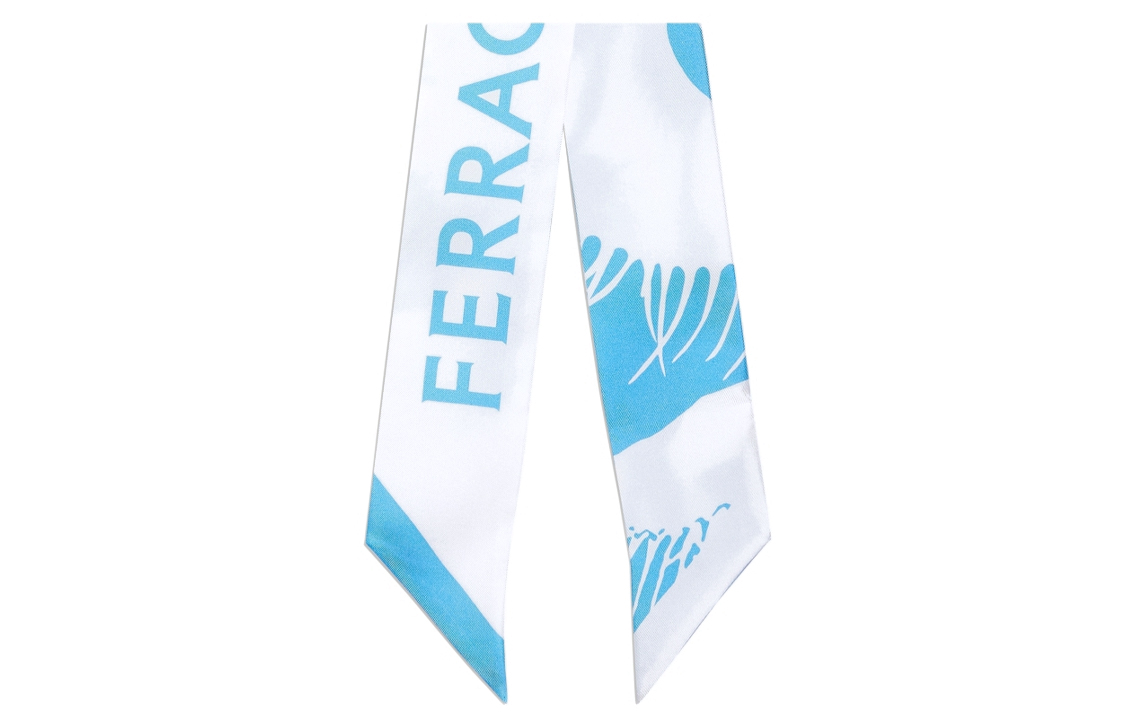 Ferragamo Шёлковый шарф женский сине-белый, Blue/White
Ferragamo Шёлковый шарф женский сине-белый, Blue/White
