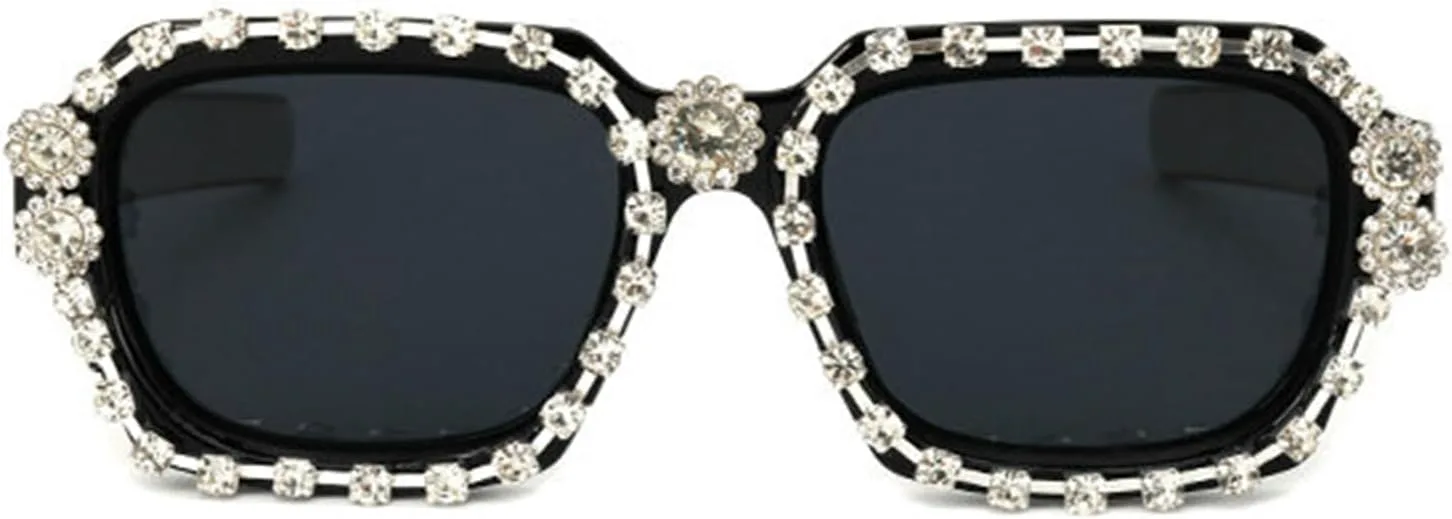 Willochra Модные солнцезащитные очки с толстой оправой и кристаллами для женщин, квадратные, со стразами, для вечеринок, блестящие очки в стиле Y2k, Black Gary
Willochra Модные солнцезащитные очки с толстой оправой и кристаллами для женщин, квадратные, со стразами, для вечеринок, блестящие очки в стиле Y2k, Black Gary
