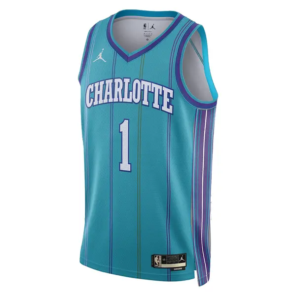 Майка Air Jordan Dri-FIT NBA Swingman Jersey 2023/24 'Charlotte Hornets LaMelo Ball', бирюзовый
Майка Air Jordan Dri-FIT NBA Swingman Jersey 2023/24 'Charlotte Hornets LaMelo Ball', бирюзовый